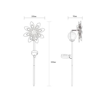 Globo - LED Solar decoration LED/0,02W/3V IP44