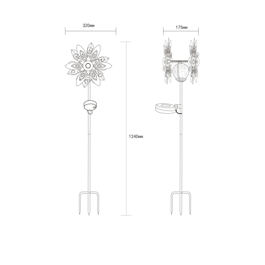 Globo - LED Solar decoration LED/0,02W/3V IP44