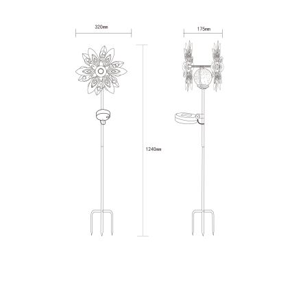 Globo - LED Solar decoration LED/0,02W/3V IP44