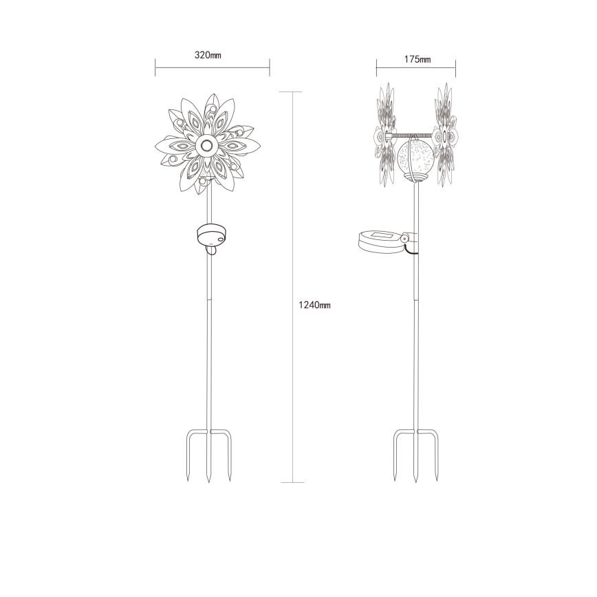 Globo - LED Solar decoration LED/0,02W/3V IP44