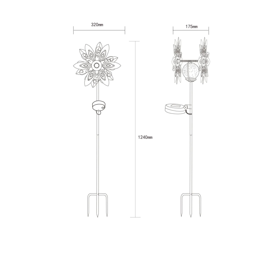Globo - LED Solar decoration LED/0,02W/3V IP44