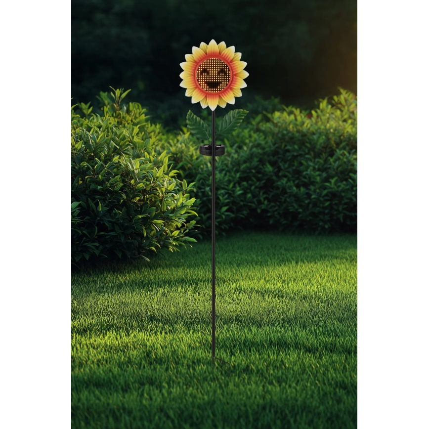 Globo - LED Solar Lamp 200 LEDs / 3 V, IP44, 600 mAh, Flower-shaped