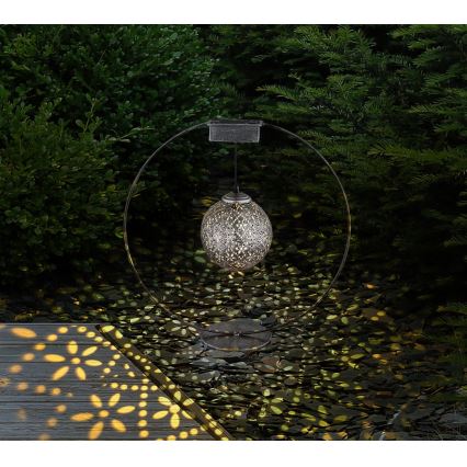 Globo - LED Solar light LED/0,06W/1,2V silver IP44