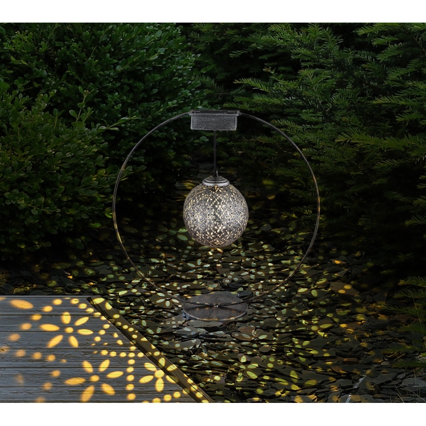 Globo - LED Solar light LED/0,06W/1,2V silver IP44
