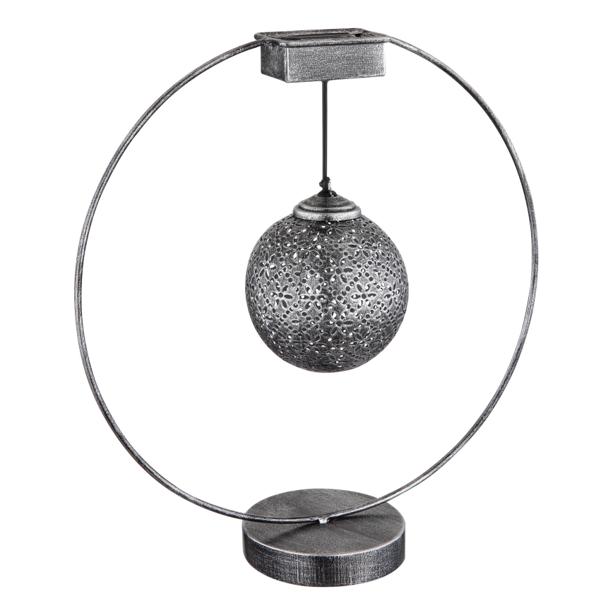 Globo - LED Solar light LED/0,06W/1,2V silver IP44