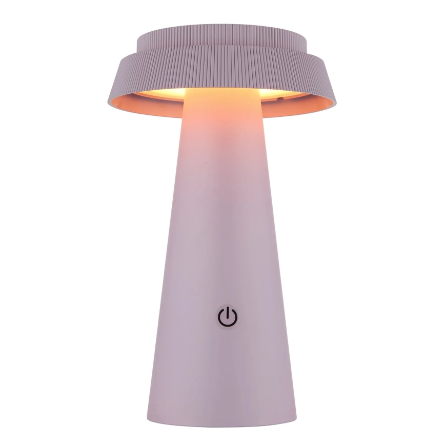 Globo - LED Dimmable solar touch lamp LED/4W/3,7W IP54 pink