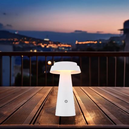 Globo - LED Dimmable solar touch lamp LED/4W/3,7W IP54 white