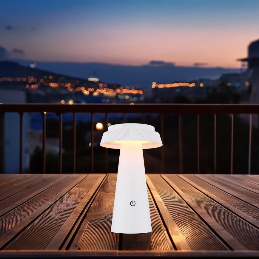 Globo - LED Dimmable solar touch lamp LED/4W/3,7W IP54 white