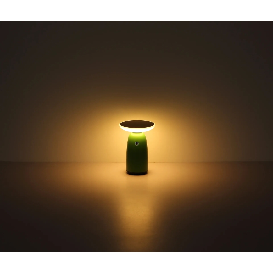 Globo - LED Dimmable solar touch lamp LED/10W/3,7V IP54 green
