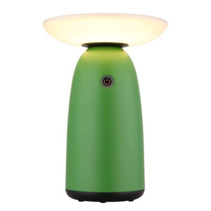 Globo - LED Dimmable solar touch lamp LED/10W/3,7V IP54 green