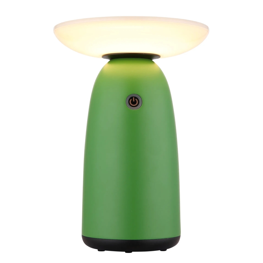 Globo - LED Dimmable solar touch lamp LED/10W/3,7V IP54 green