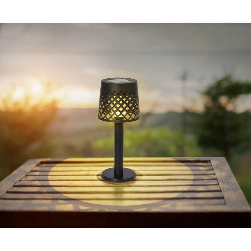 Globo - LED Solar light LED/0,06W/3,2V 3000K IP44 black