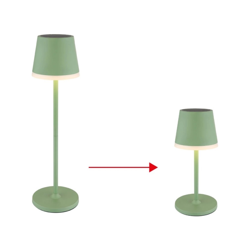 Globo - LED Solar light LED/0,06W/3V 3000K IP44 1200 mAh green