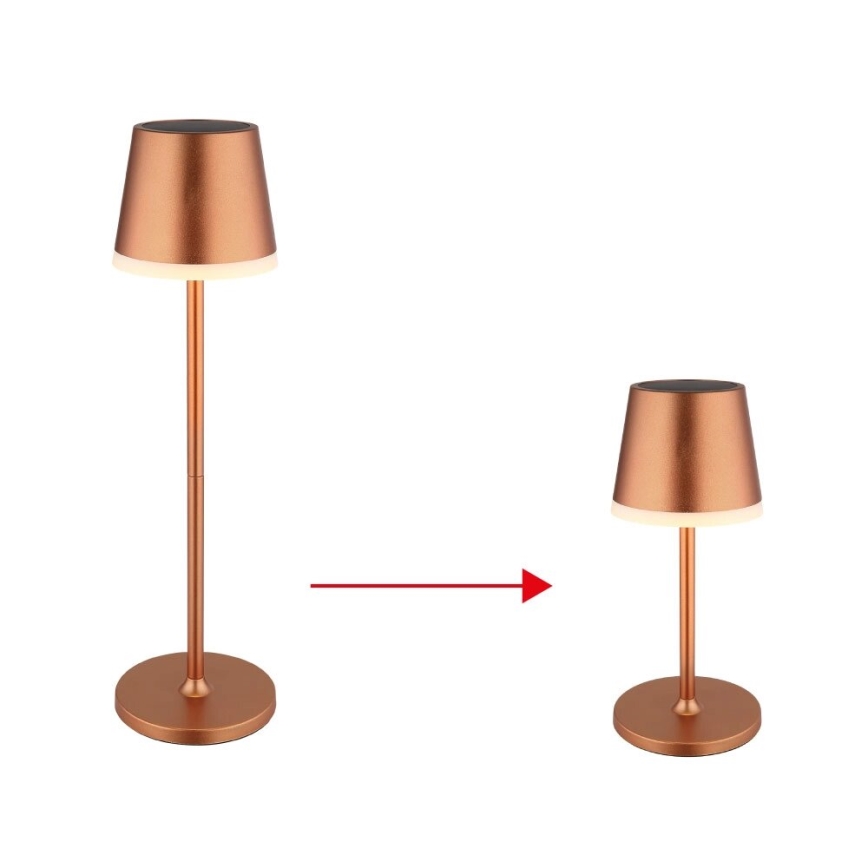 Globo - LED Solar light LED/0,6W/3V 3000K IP44 copper