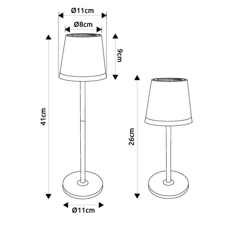 Globo - LED Solar light LED/0,6W/3V 3000K IP44 copper