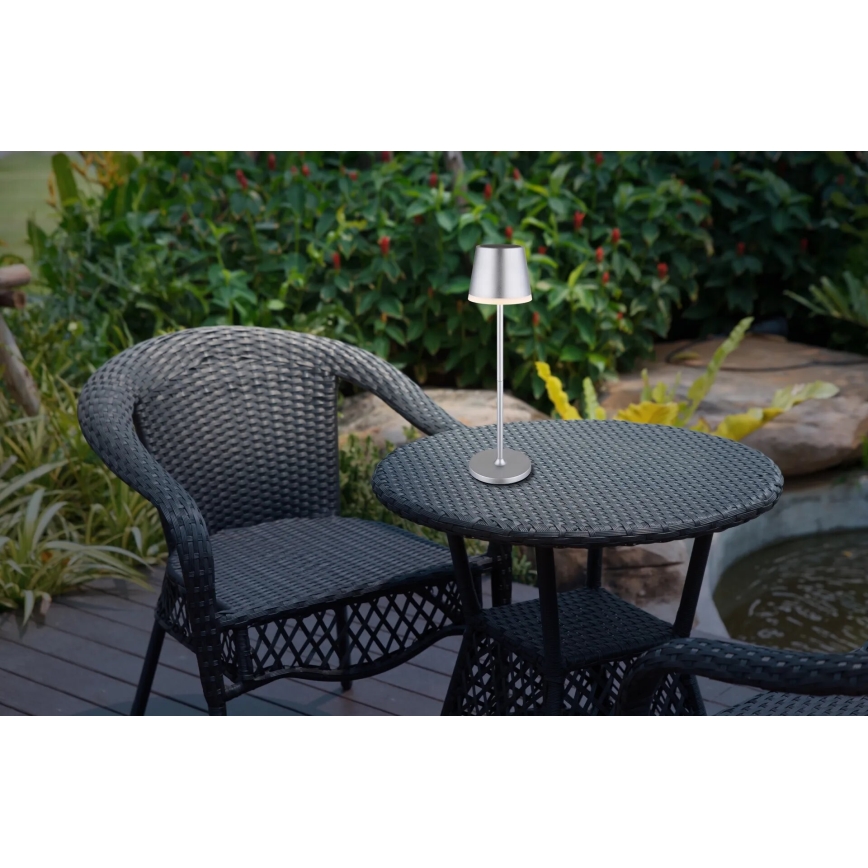 Globo - LED Solar light LED/0,6W/3V 3000K IP44 matte chrome