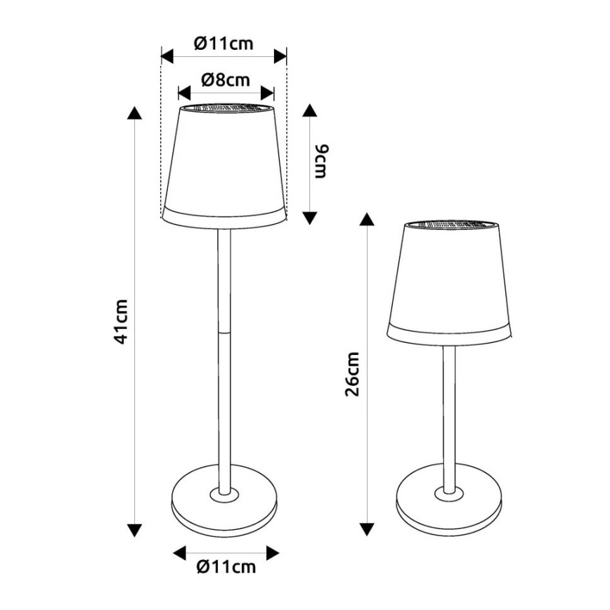 Globo - LED Solar light LED/0,6W/3V 3000K IP44 matte chrome