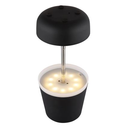 Globo - LED Solar lamp 10xLED/0,06W/3V IP44 800 mAh black