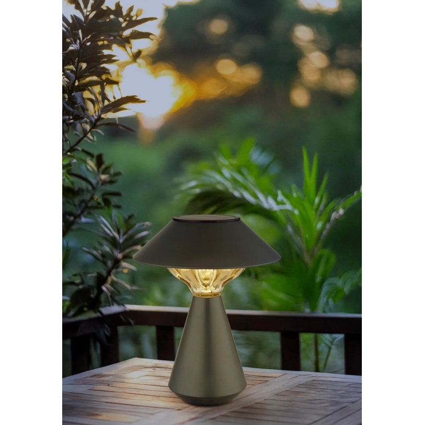 Globo - LED Solar lamp 10xLED/0,06W/1,2V IP44 600 mAh black