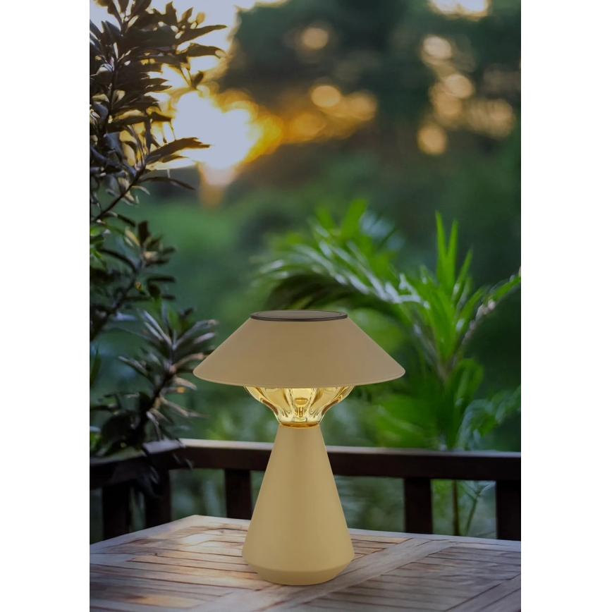 Globo - LED Solar lamp 10xLED/0,06W/1,2V IP44 600 mAh brown