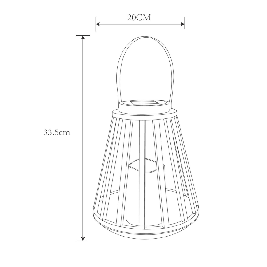 Globo - LED Solar light LED/0,06W/3V 3200K IP44