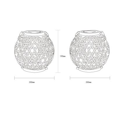 Globo - LED Solar light LED/0,02W/3V IP44