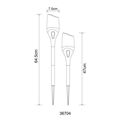 Globo - LED Solar light LED/2,4W/3V 1600K IP44