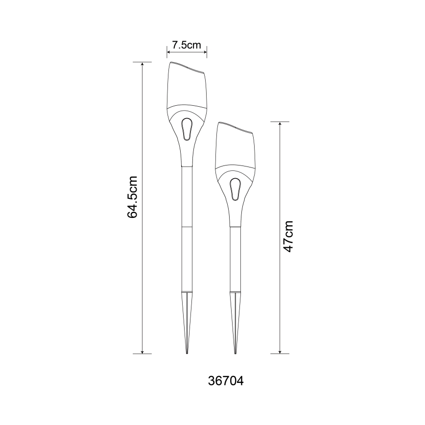 Globo - LED Solar light LED/2,4W/3V 1600K IP44