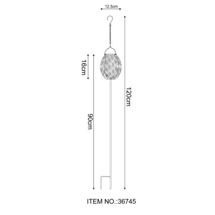 Globo - LED Solar light 3in1 LED/0,06W/3,2V 3000K IP44