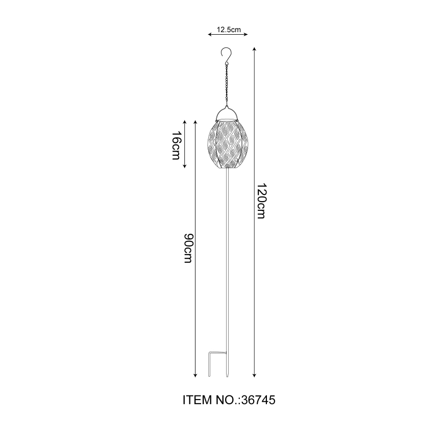 Globo - LED Solar light 3in1 LED/0,06W/3,2V 3000K IP44