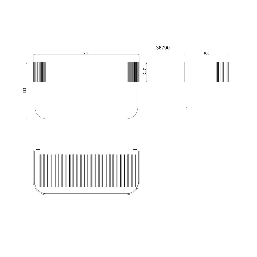 Globo - Solar LED house number light LED/6W/3.7V IP54 1800 mAh