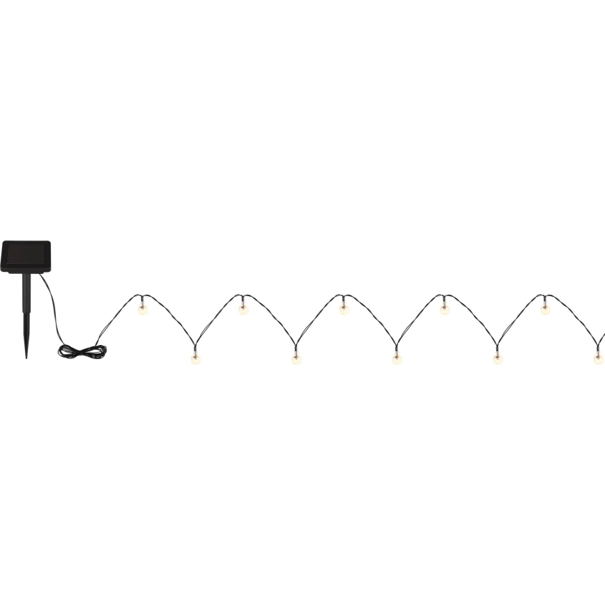 Globo - LED Solar chain 20xLED/0,06W/3,2V 285 cm IP44 600 mAh