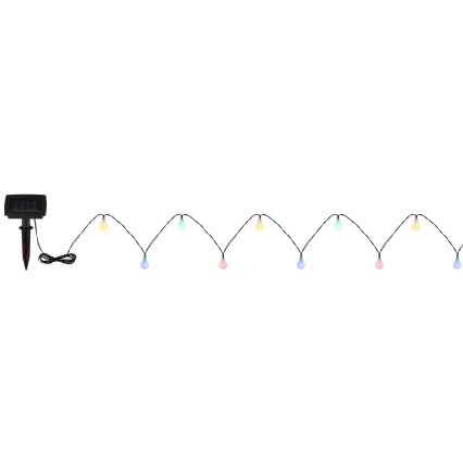 Globo - Solar LED String Lights, 20 LEDs, 1.2 V, IP44, 300 mAh, 5.8 m