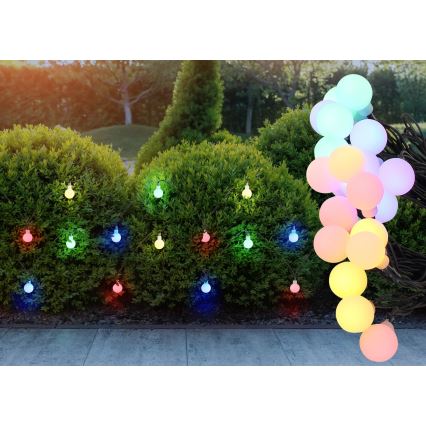 Globo - Solar LED String Lights, 20 LEDs, 1.2 V, IP44, 300 mAh, 5.8 m