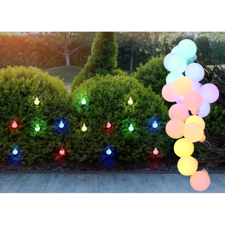 Globo - Solar LED String Lights, 20 LEDs, 1.2 V, IP44, 300 mAh, 5.8 m