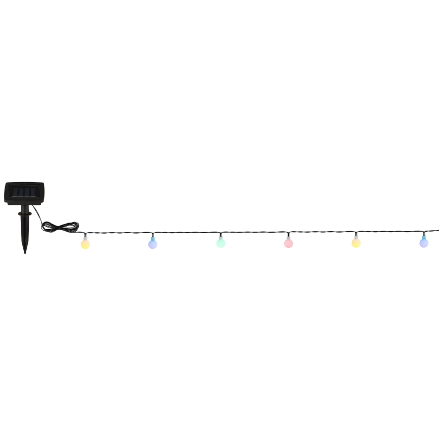 Globo - Solar LED String Lights, 20 LEDs, 1.2 V, IP44, 300 mAh, 5.8 m