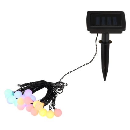 Globo - Solar LED String Lights, 20 LEDs, 1.2 V, IP44, 300 mAh, 5.8 m
