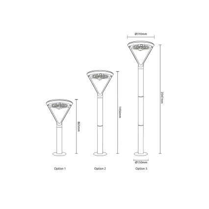 Globo - LED Solar Lamp LED/18W/3.7V 8000 mAh IP54