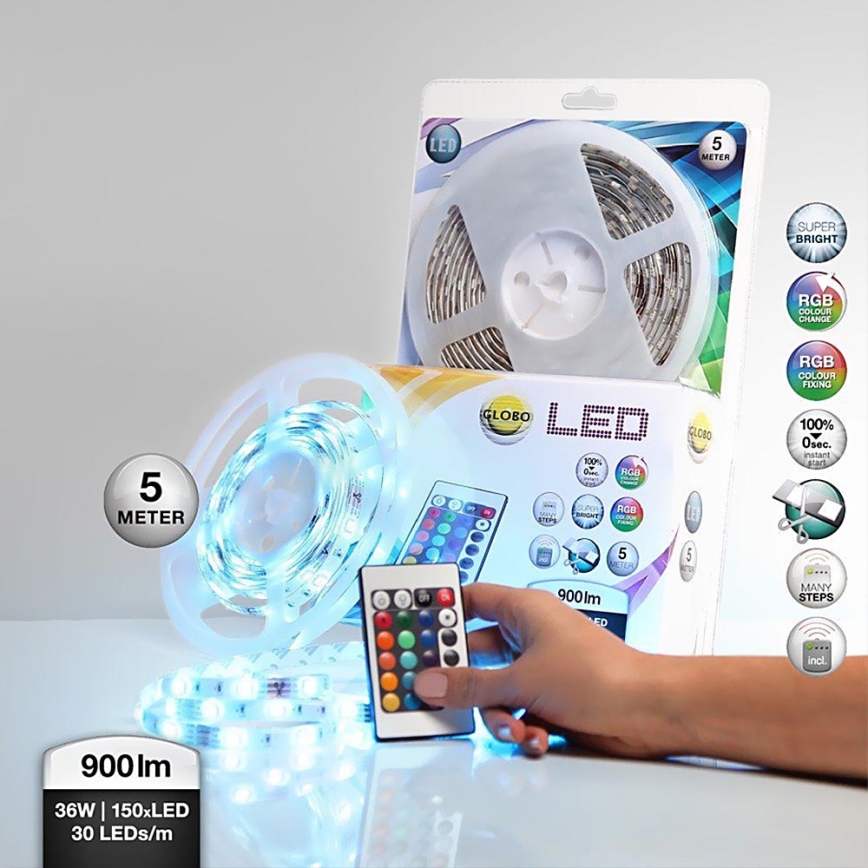 Globo 38990 - Bathroom RGB LED strip LED BAND 150xLED/0,16W IP44