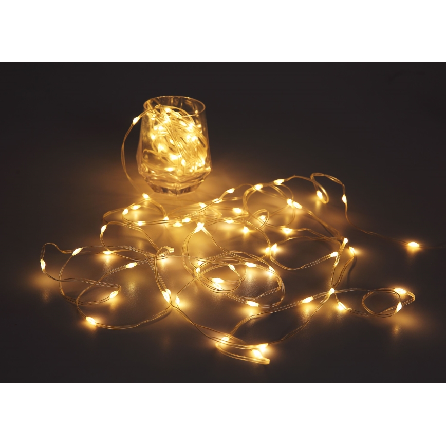 Globo - LED Strip 50xLED/0,06W/5V 5 m 8 functions