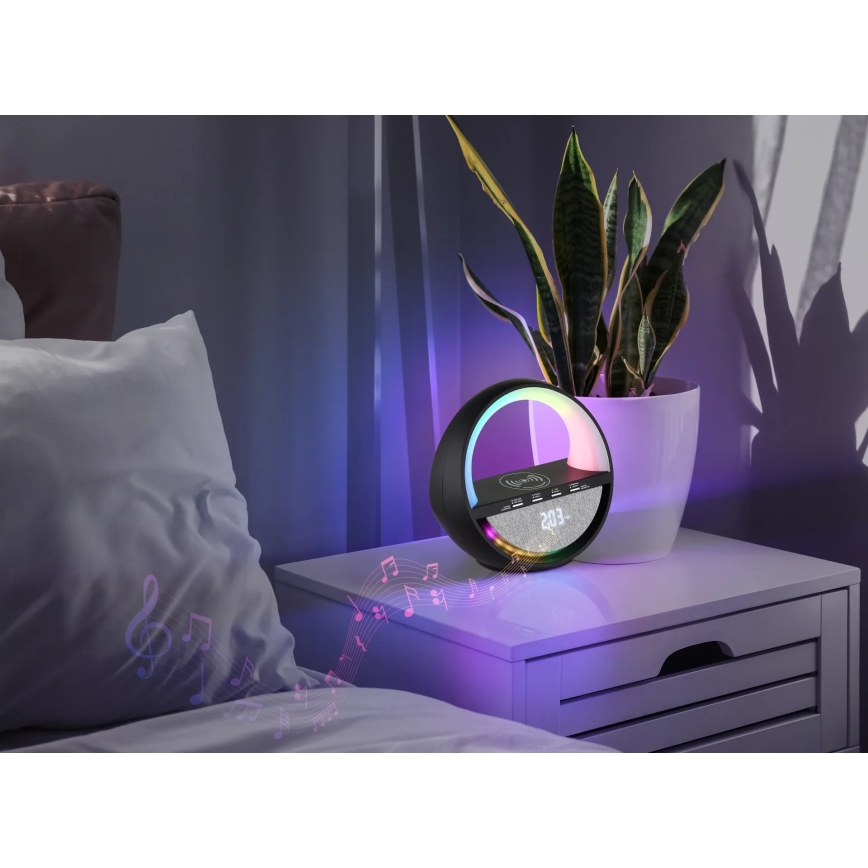 Globo - RGB LED Touch-Controlled Rechargeable Table Lamp with Speaker LED/3,5W/5V 1800 mAh