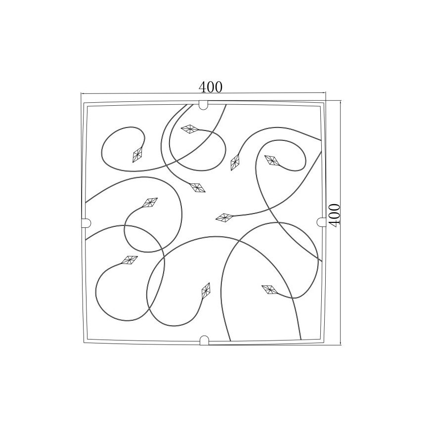 Globo - Ceiling light 3xE27/60W/230V