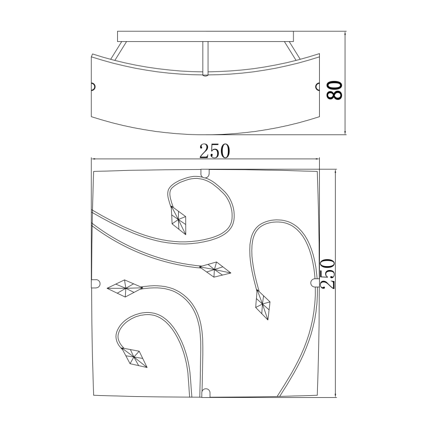 Globo - Ceiling light 1xE27/60W/230V