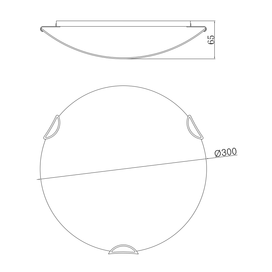 Globo - Ceiling light 2xE27/60W/230V