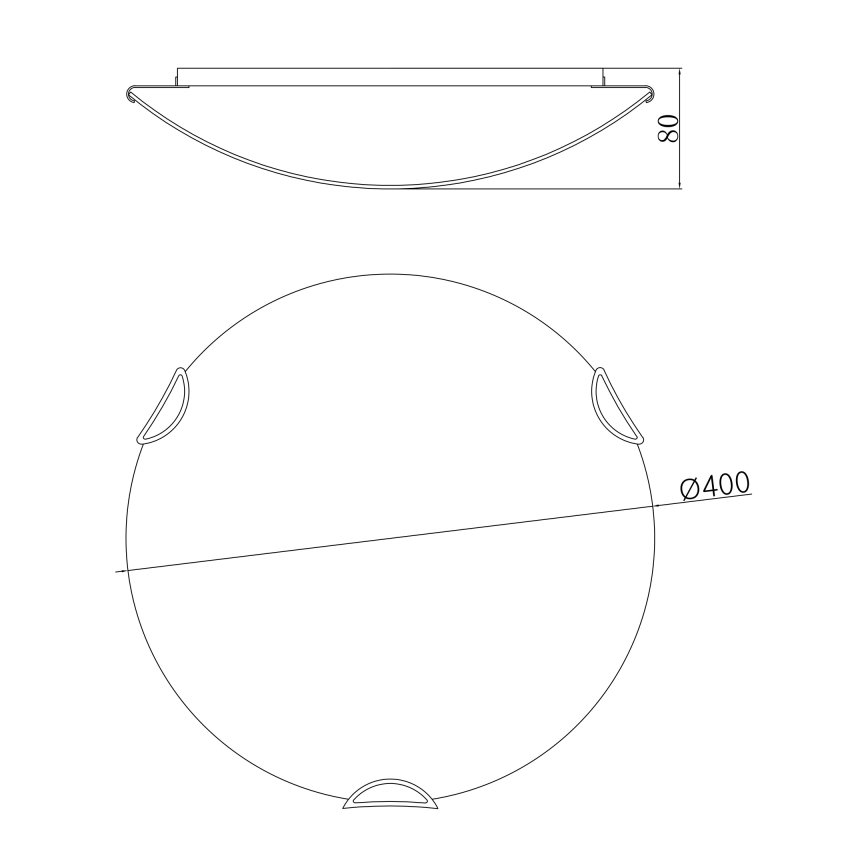 Globo - Ceiling light 3xE27/60W/230V