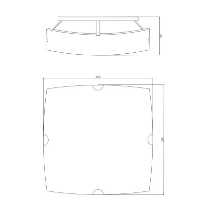 Globo - Ceiling light 1xE27/60W/230V
