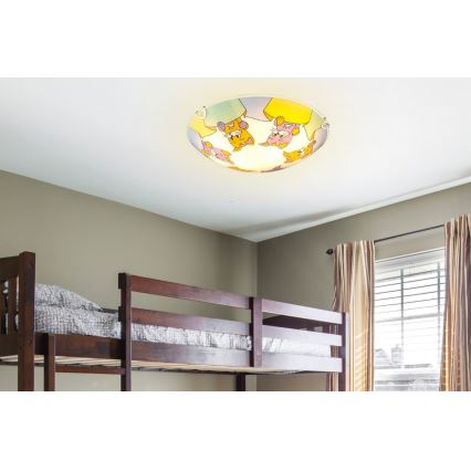 Globo - Children's ceiling light 2xE27ILLU/60W/230V
