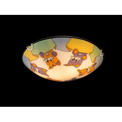 Globo - Children's ceiling light 2xE27ILLU/60W/230V