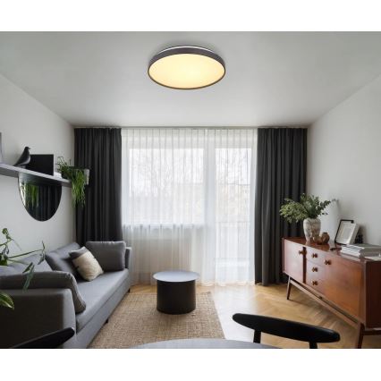 Globo - LED Ceiling light LED/24W/230V d. 48 cm anthracite