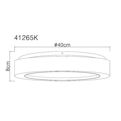 Globo - LED Ceiling light LED/24W/230V d. 40 cm 4000K white